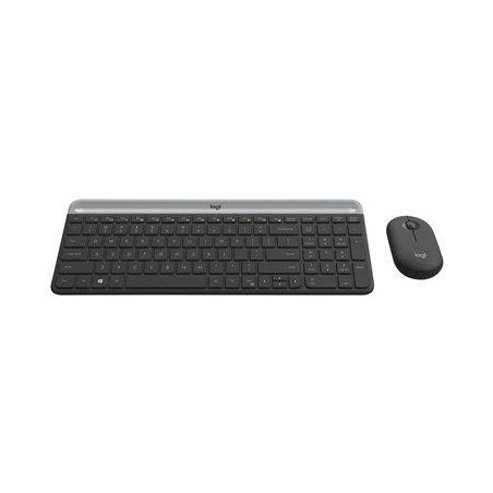 LOGITECH Slim Wireless Keyboard and Mouse Combo MK470 - GRAPHITE - HRV-SLV - INTNL
