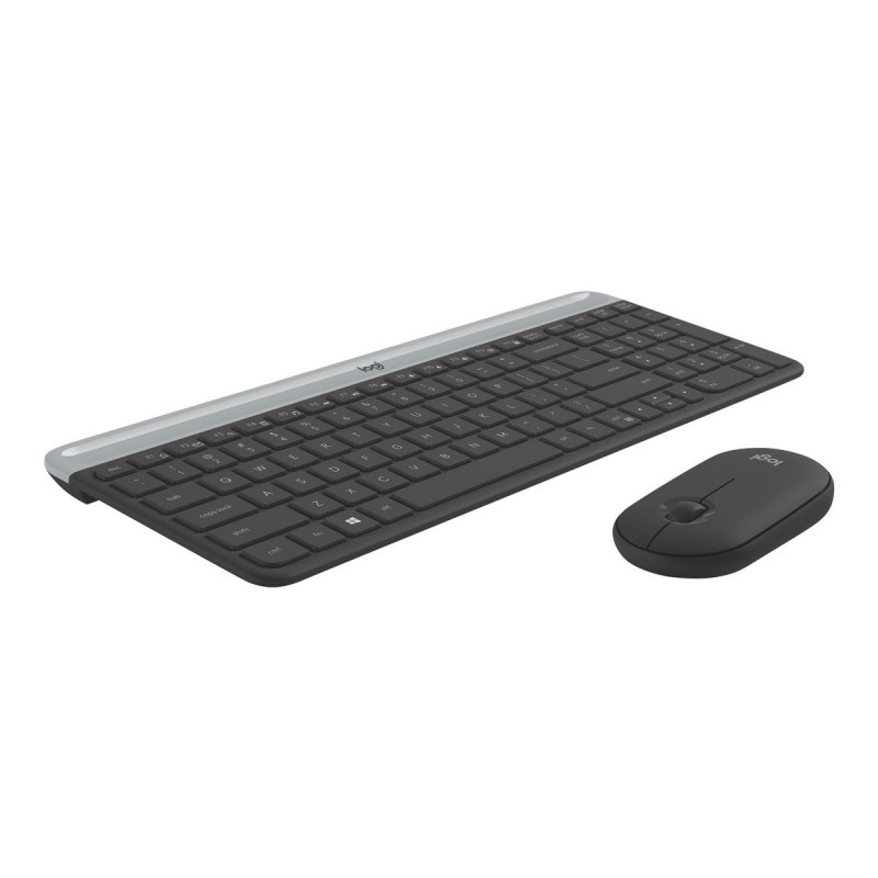LOGITECH Slim Wireless Keyboard and Mouse Combo MK470 - GRAPHITE - HRV-SLV - INTNL