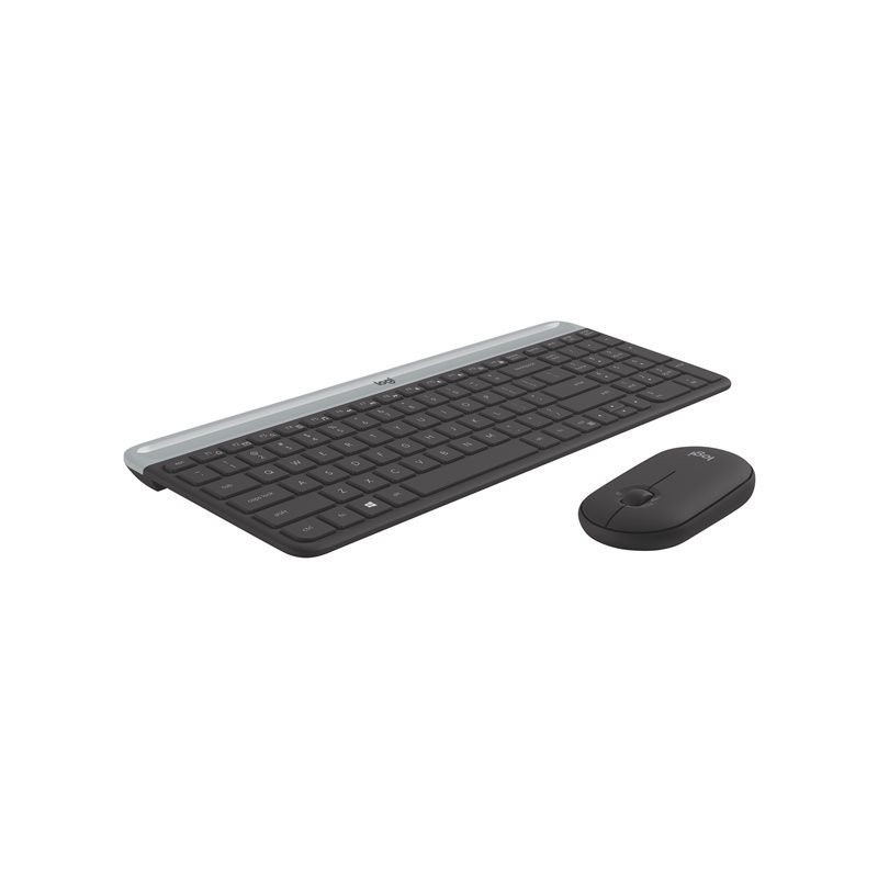 LOGITECH Slim Wireless Keyboard and Mouse Combo MK470 - GRAPHITE - HRV-SLV - INTNL