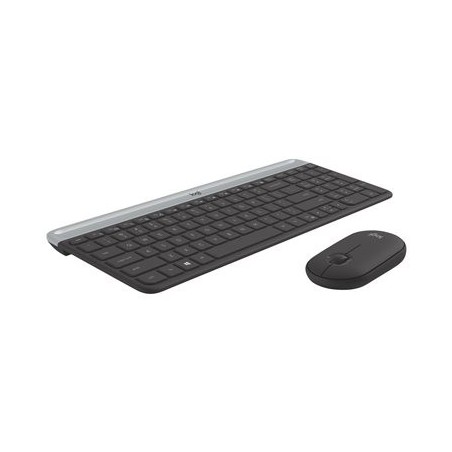LOGITECH Slim Wireless Keyboard and Mouse Combo MK470 - GRAPHITE - HRV-SLV - INTNL