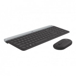 LOGITECH Slim Wireless Keyboard and Mouse Combo MK470 - GRAPHITE - HRV-SLV - INTNL