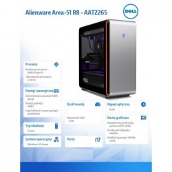 Komputer Alienware Area-51 R8 - AAT2265 Win11 Home/AMD Ryzen 9 9950X3D/64GB/8TB/NVIDIA GeForce RTX 5090/2Y AlienwareEliteCare