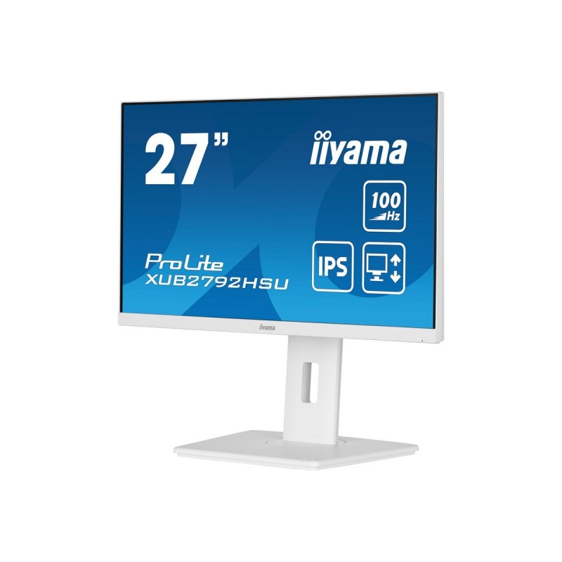 IIYAMA XUB2792HSU-W6 27inch ETE IPS FHD 100Hz 250cd/m2 0.4ms HDMI DP 4xUSB 3.2 FreeSync Speakers 15cm Height Adj. White (P) IIYAMA XUB2792HSU-W6 27inch ETE IPS FHD 100Hz 250cd/m2 0.4ms HDMI DP 4xUSB 3.2 FreeSync Speakers 15cm Height Adj. White (P)