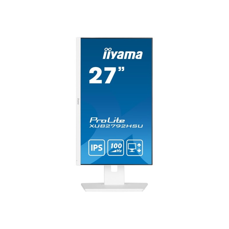 IIYAMA XUB2792HSU-W6 27inch ETE IPS FHD 100Hz 250cd/m2 0.4ms HDMI DP 4xUSB 3.2 FreeSync Speakers 15cm Height Adj. White (P) IIYAMA XUB2792HSU-W6 27inch ETE IPS FHD 100Hz 250cd/m2 0.4ms HDMI DP 4xUSB 3.2 FreeSync Speakers 15cm Height Adj. White (P)