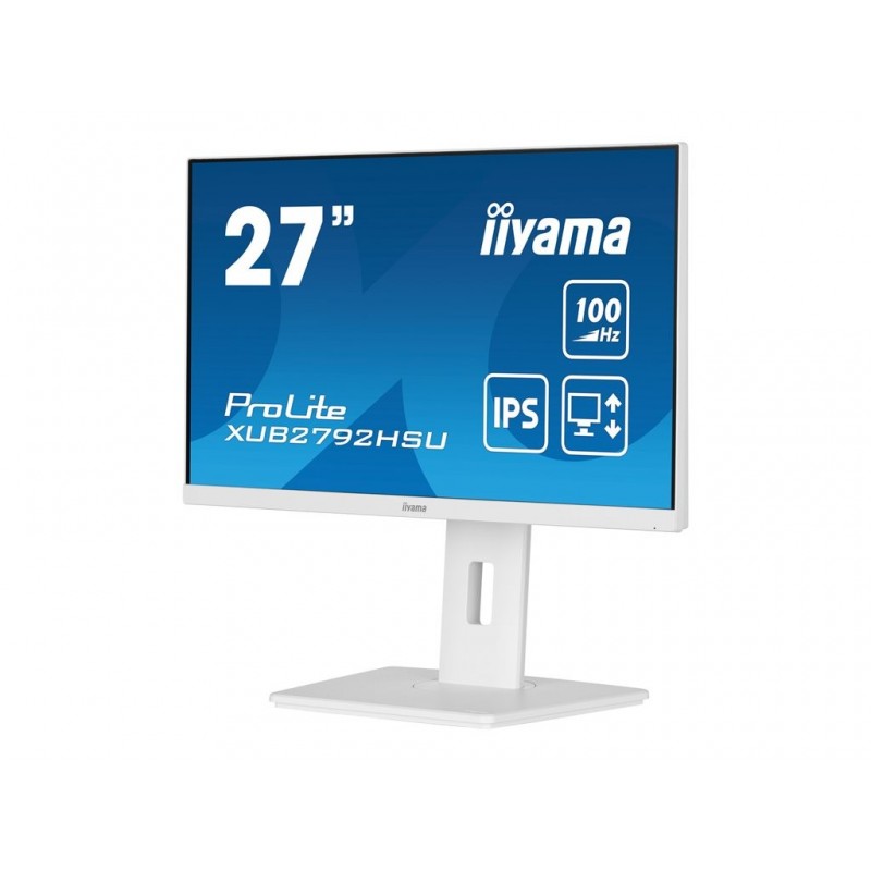IIYAMA XUB2792HSU-W6 27inch ETE IPS FHD 100Hz 250cd/m2 0.4ms HDMI DP 4xUSB 3.2 FreeSync Speakers 15cm Height Adj. White (P) IIYAMA XUB2792HSU-W6 27inch ETE IPS FHD 100Hz 250cd/m2 0.4ms HDMI DP 4xUSB 3.2 FreeSync Speakers 15cm Height Adj. White (P)