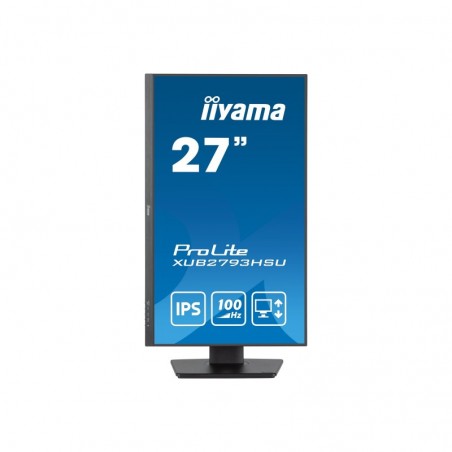 IIYAMA XUB2793HSU-B6 27inch ETE IPS-panel FHD 100Hz 250cd/m2 1ms Speakers HDMI DP 15cm Height Adj. Stand Pivot (P) IIYAMA XUB2793HSU-B6 27inch ETE IPS-panel FHD 100Hz 250cd/m2 1ms Speakers HDMI DP 15cm Height Adj. Stand Pivot (P)