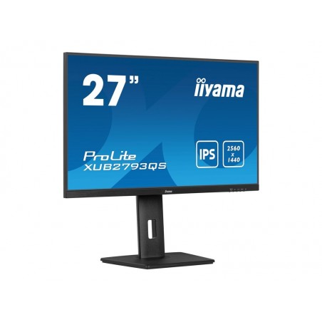IIYAMA XUB2793QS-B6 27inch IPS QHD 100Hz FreeSync 250cd/m2 1ms HDMI DP Speakers 15cm Height Adj Stand (P) IIYAMA XUB2793QS-B6 27inch IPS QHD 100Hz FreeSync 250cd/m2 1ms HDMI DP Speakers 15cm Height Adj Stand (P)