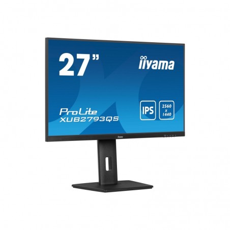 IIYAMA XUB2793QS-B6 27inch IPS QHD 100Hz FreeSync 250cd/m2 1ms HDMI DP Speakers 15cm Height Adj Stand (P) IIYAMA XUB2793QS-B6 27inch IPS QHD 100Hz FreeSync 250cd/m2 1ms HDMI DP Speakers 15cm Height Adj Stand (P)