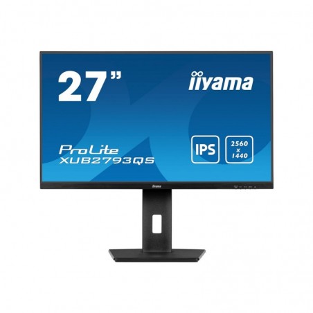 IIYAMA XUB2793QS-B6 27inch IPS QHD 100Hz FreeSync 250cd/m2 1ms HDMI DP Speakers 15cm Height Adj Stand (P) IIYAMA XUB2793QS-B6 27inch IPS QHD 100Hz FreeSync 250cd/m2 1ms HDMI DP Speakers 15cm Height Adj Stand (P)