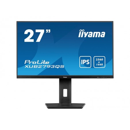 IIYAMA XUB2793QS-B6 27inch IPS QHD 100Hz FreeSync 250cd/m2 1ms HDMI DP Speakers 15cm Height Adj Stand (P) IIYAMA XUB2793QS-B6 27inch IPS QHD 100Hz FreeSync 250cd/m2 1ms HDMI DP Speakers 15cm Height Adj Stand (P)