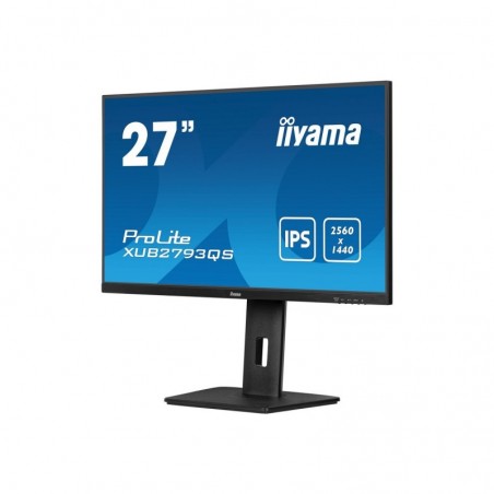 IIYAMA XUB2793QS-B6 27inch IPS QHD 100Hz FreeSync 250cd/m2 1ms HDMI DP Speakers 15cm Height Adj Stand (P) IIYAMA XUB2793QS-B6 27inch IPS QHD 100Hz FreeSync 250cd/m2 1ms HDMI DP Speakers 15cm Height Adj Stand (P)