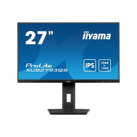 IIYAMA XUB2793QS-B6 27inch IPS QHD 100Hz FreeSync 250cd/m2 1ms HDMI DP Speakers 15cm Height Adj Stand (P) IIYAMA XUB2793QS-B6 27inch IPS QHD 100Hz FreeSync 250cd/m2 1ms HDMI DP Speakers 15cm Height Adj Stand (P)