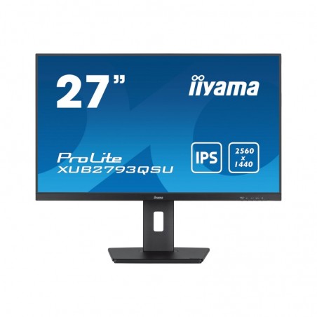 IIYAMA XUB2793QSU-B7 27inch IPS QHD 100Hz 300cd/m2 1ms HDMI DP 2xUSB 3.2 Speakers 15cm Height Adj. Stand (P) IIYAMA XUB2793QSU-B7 27inch IPS QHD 100Hz 300cd/m2 1ms HDMI DP 2xUSB 3.2 Speakers 15cm Height Adj. Stand (P)