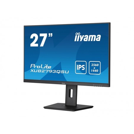 IIYAMA XUB2793QSU-B7 27inch IPS QHD 100Hz 300cd/m2 1ms HDMI DP 2xUSB 3.2 Speakers 15cm Height Adj. Stand (P) IIYAMA XUB2793QSU-B7 27inch IPS QHD 100Hz 300cd/m2 1ms HDMI DP 2xUSB 3.2 Speakers 15cm Height Adj. Stand (P)