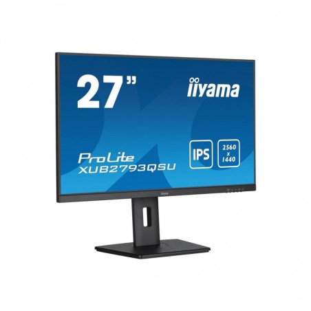 IIYAMA XUB2793QSU-B7 27inch IPS QHD 100Hz 300cd/m2 1ms HDMI DP 2xUSB 3.2 Speakers 15cm Height Adj. Stand (P) IIYAMA XUB2793QSU-B7 27inch IPS QHD 100Hz 300cd/m2 1ms HDMI DP 2xUSB 3.2 Speakers 15cm Height Adj. Stand (P)