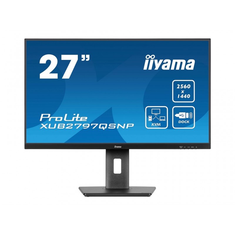 IIYAMA XUB2797QSNP-B1 27inch IPS WQHD 100Hz 300cd/m2 1ms HDMI DP Speakers (P) IIYAMA XUB2797QSNP-B1 27inch IPS WQHD 100Hz 300cd/m2 1ms HDMI DP Speakers (P)