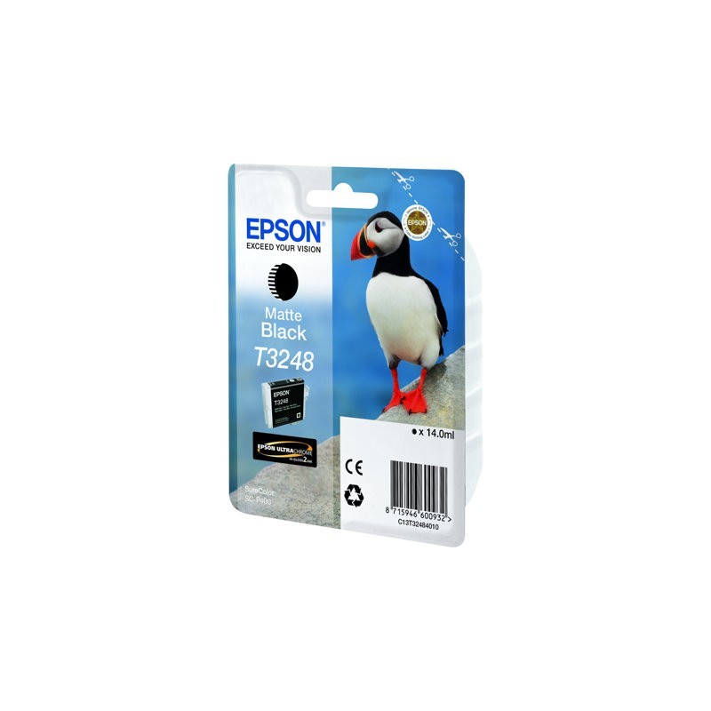 EPSON C13T32484010 Tusz Epson T3248 matte black 14,0 ml 650 str StylSureColor SC-P400 EPSON C13T32484010 Tusz Epson T3248 matte black 14,0 ml 650 str StylSureColor SC-P400