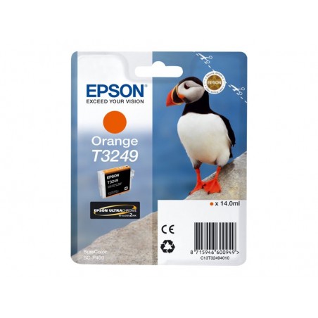 EPSON C13T32494010 Tusz Epson T3249 orange 14,0 ml 980 str SureColor SC-P400 EPSON C13T32494010 Tusz Epson T3249 orange 14,0 ml 980 str SureColor SC-P400