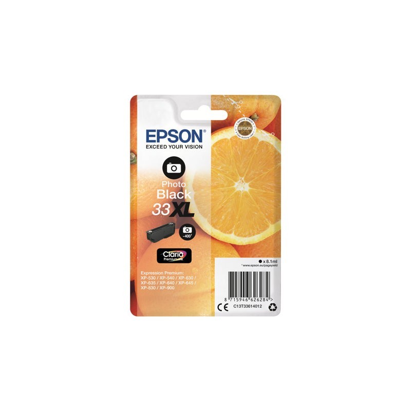 EPSON C13T33614012 Tusz Epson photo black 33XL Claria Premium