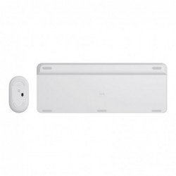 LOGI Slim Wireless Keyboard and Mouse Combo MK470 OFFWHITE (FR)