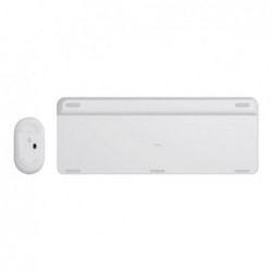 LOGI Slim Wireless Keyboard and Mouse Combo MK470 OFFWHITE (FR)
