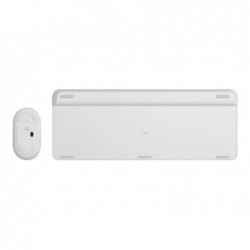 LOGI Slim Wireless Keyboard and Mouse Combo MK470 OFFWHITE (FR)