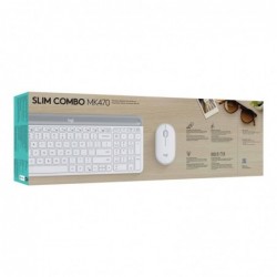 LOGI Slim Wireless Keyboard and Mouse Combo MK470 OFFWHITE (FR)