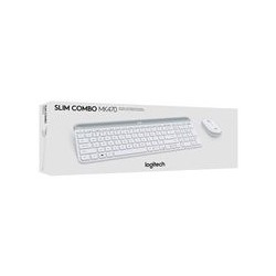 LOGI Slim Wireless Keyboard and Mouse Combo MK470 OFFWHITE (FR)