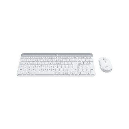 LOGI Slim Wireless Keyboard and Mouse Combo MK470 OFFWHITE (FR)
