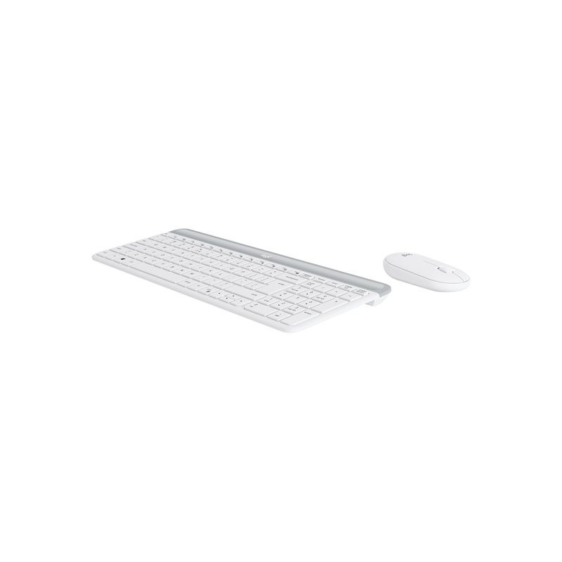 LOGI Slim Wireless Keyboard and Mouse Combo MK470 OFFWHITE (FR)