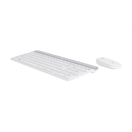 LOGI Slim Wireless Keyboard and Mouse Combo MK470 OFFWHITE (FR)