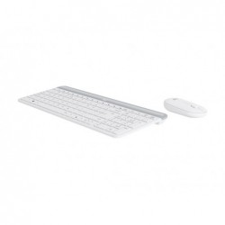 LOGI Slim Wireless Keyboard and Mouse Combo MK470 OFFWHITE (FR)