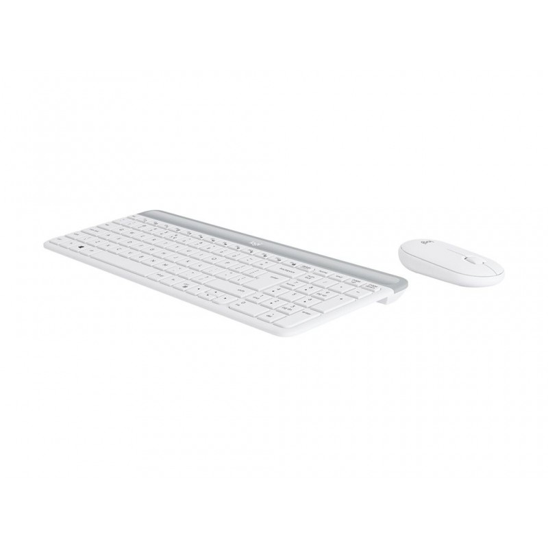 LOGI Slim Wireless Keyboard and Mouse Combo MK470 OFFWHITE (FR)