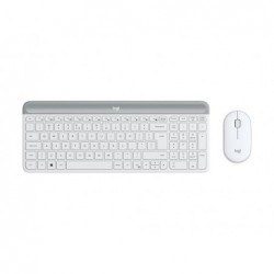 LOGI Slim Wireless Keyboard and Mouse Combo MK470 OFFWHITE (FR)