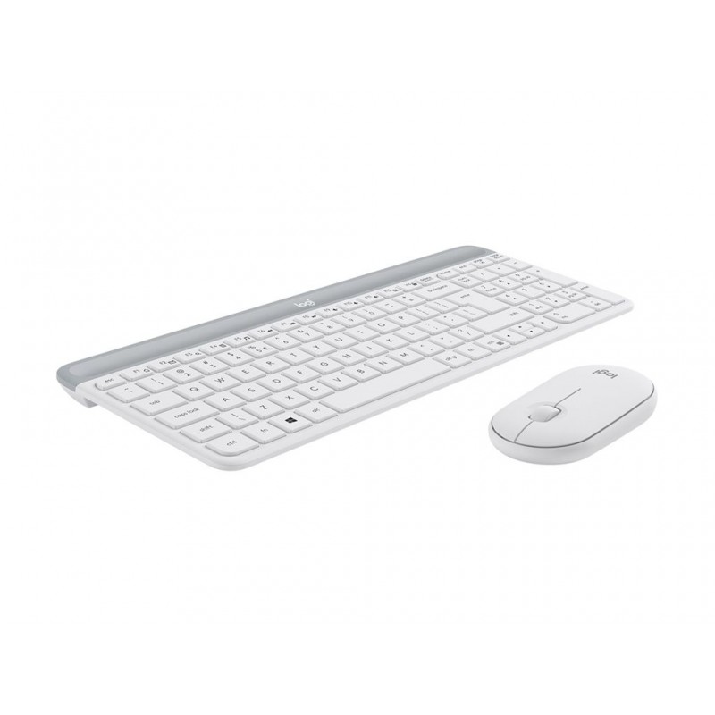 LOGI Slim Wireless Keyboard and Mouse Combo MK470 OFFWHITE (FR)