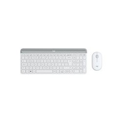 LOGI Slim Wireless Keyboard and Mouse Combo MK470 OFFWHITE (FR)