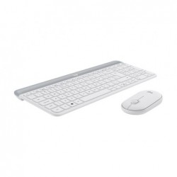 LOGI Slim Wireless Keyboard and Mouse Combo MK470 OFFWHITE (FR)