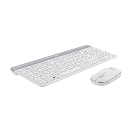 LOGI Slim Wireless Keyboard and Mouse Combo MK470 OFFWHITE (FR)