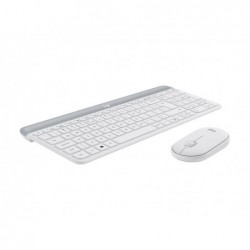 LOGI Slim Wireless Keyboard and Mouse Combo MK470 OFFWHITE (FR)