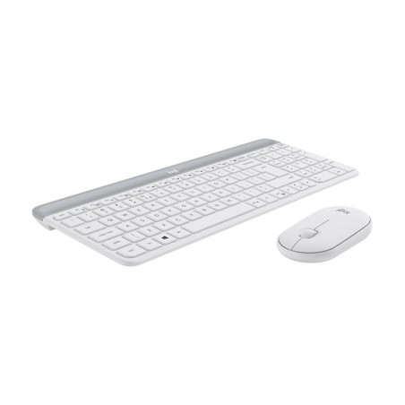 LOGI Slim Wireless Keyboard and Mouse Combo MK470 OFFWHITE (FR)