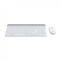 LOGI Slim Wireless Keyboard and Mouse Combo MK470 OFFWHITE (FR)