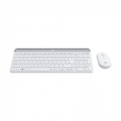LOGI Slim Wireless Keyboard and Mouse Combo MK470 OFFWHITE (FR)