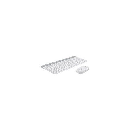 LOGI Slim Wireless Keyboard and Mouse Combo MK470 OFFWHITE (FR)
