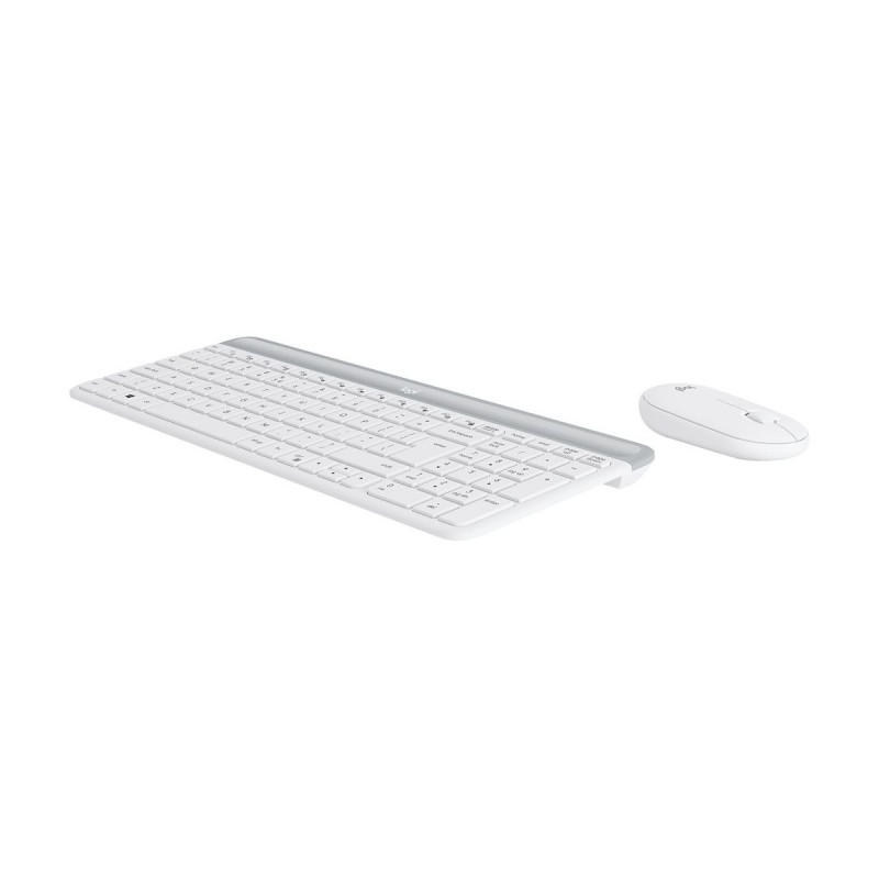 LOGI Slim Wireless Keyboard and Mouse Combo MK470 OFFWHITE (FR)