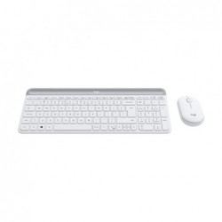 LOGI Slim Wireless Keyboard and Mouse Combo MK470 OFFWHITE (FR)