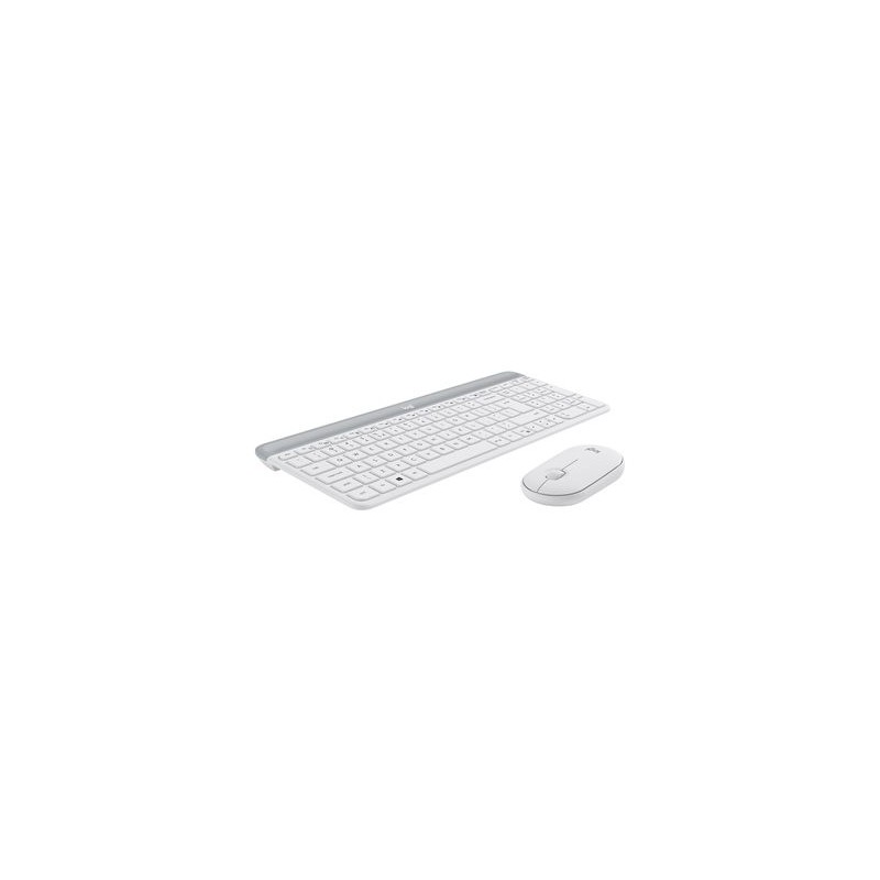 LOGI Slim Wireless Keyboard and Mouse Combo MK470 OFFWHITE (FR)