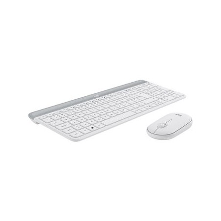 LOGI Slim Wireless Keyboard and Mouse Combo MK470 OFFWHITE (FR)