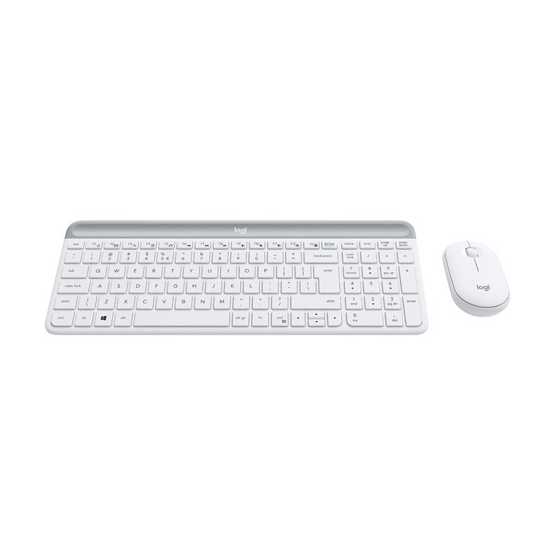LOGI Slim Wireless Keyboard and Mouse Combo MK470 OFFWHITE (FR)