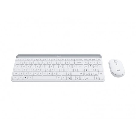LOGI Slim Wireless Keyboard and Mouse Combo MK470 OFFWHITE (FR)