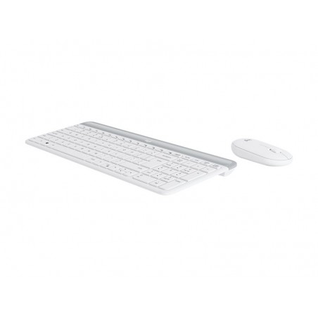 LOGI Slim Wireless Keyboard and Mouse Combo MK470 OFFWHITE (FR)